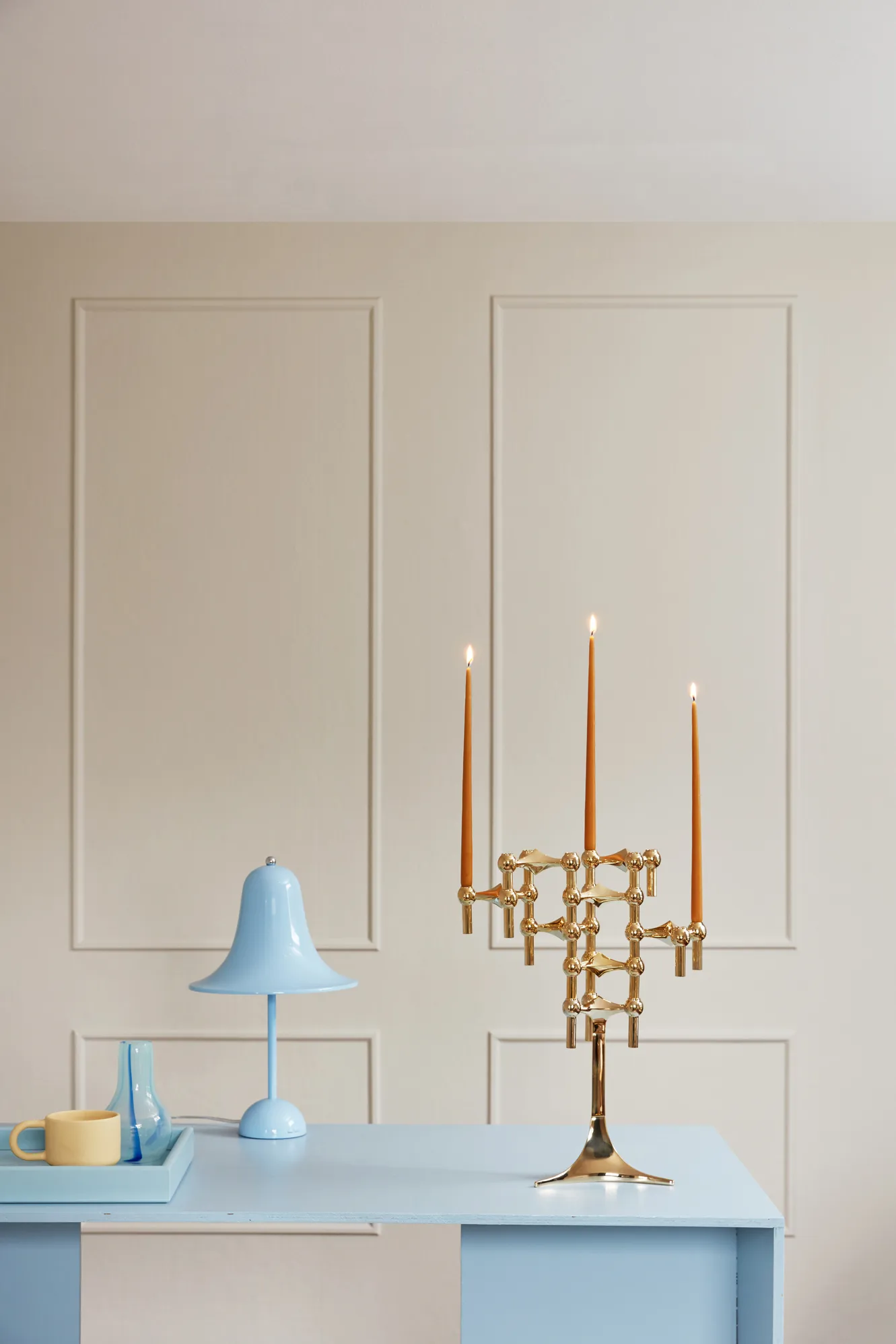 STOFF Nagel Kerzenständer, Messing STOFF