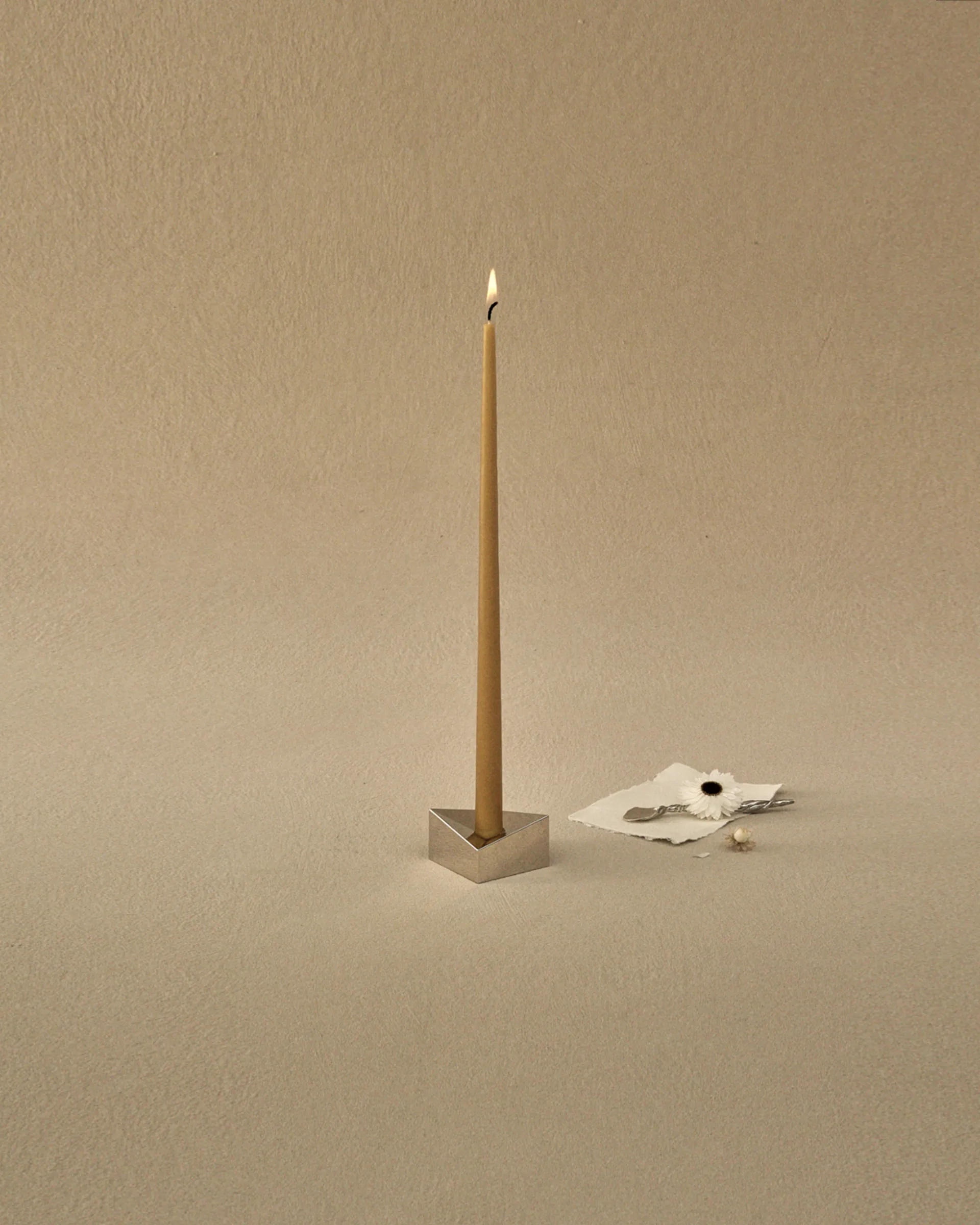 STOFF Nagel reflect Kerzenhalter small 2,7cm, Chrom STOFF