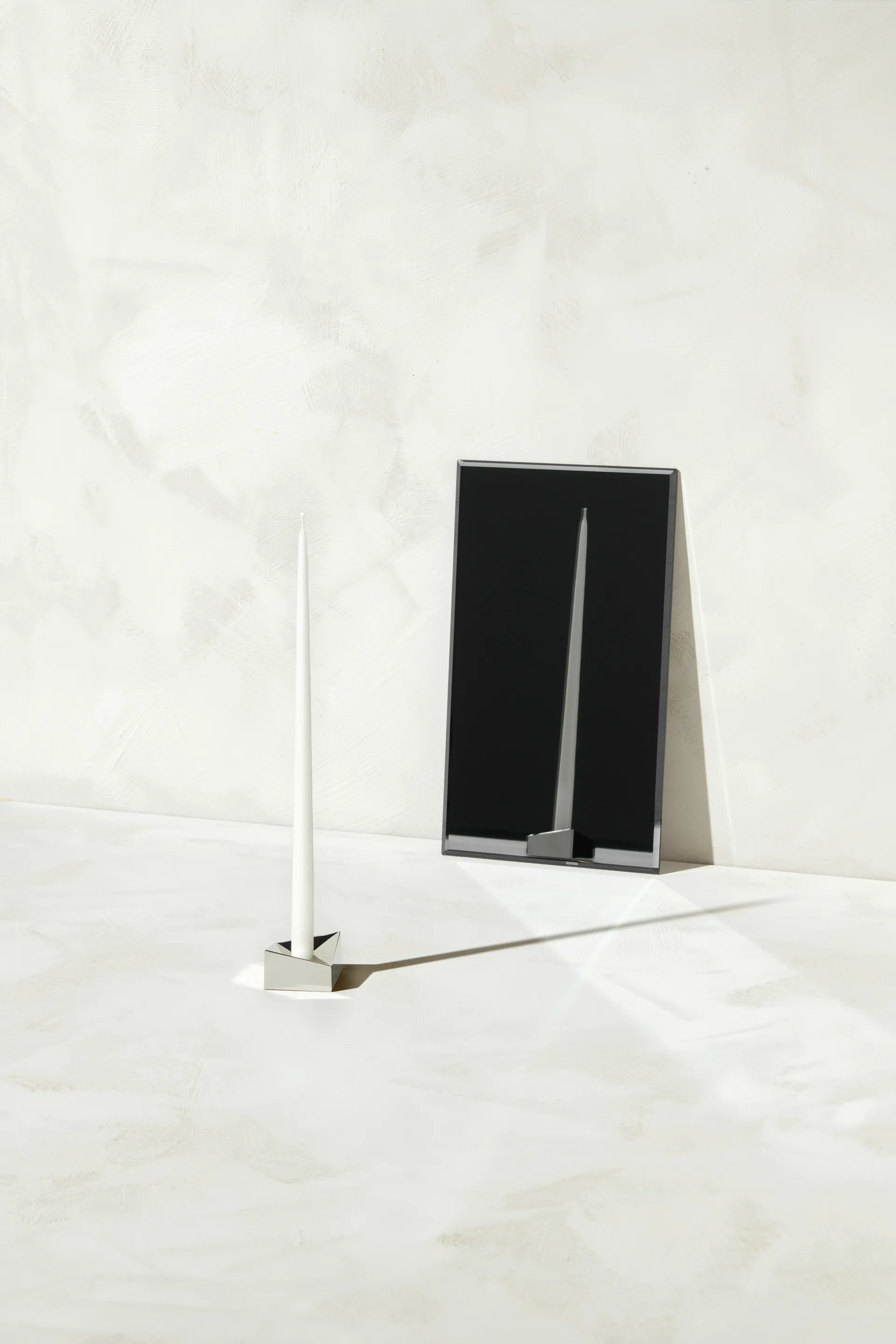 STOFF Nagel reflect Kerzenhalter small 2,7cm, Chrom STOFF