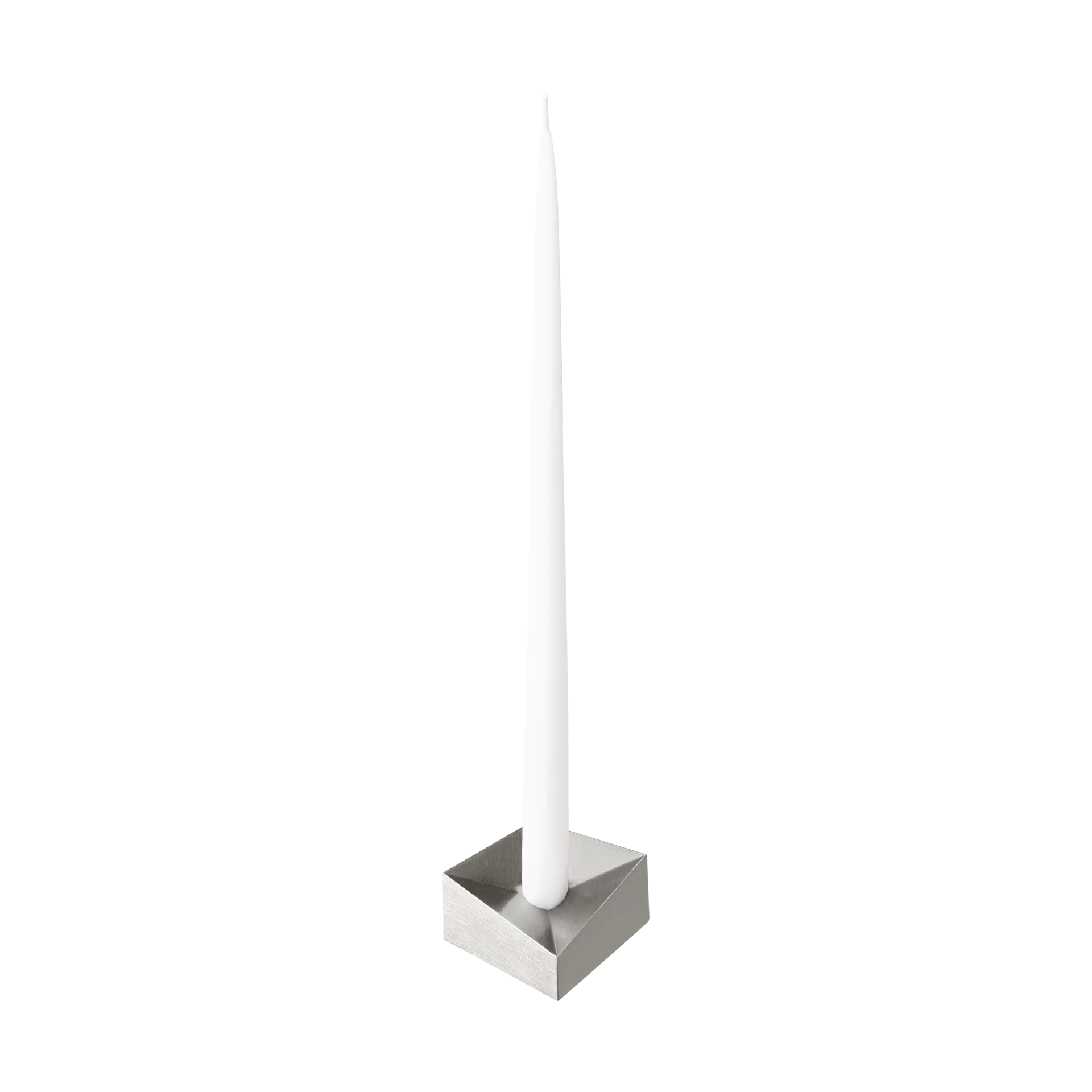 STOFF Nagel reflect Kerzenhalter small 2,7cm, Gebürstetes Chrom STOFF