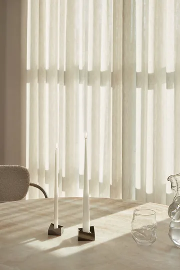 STOFF Nagel reflect Kerzenhalter small 2,7cm - Schwarz Chrom - STOFF