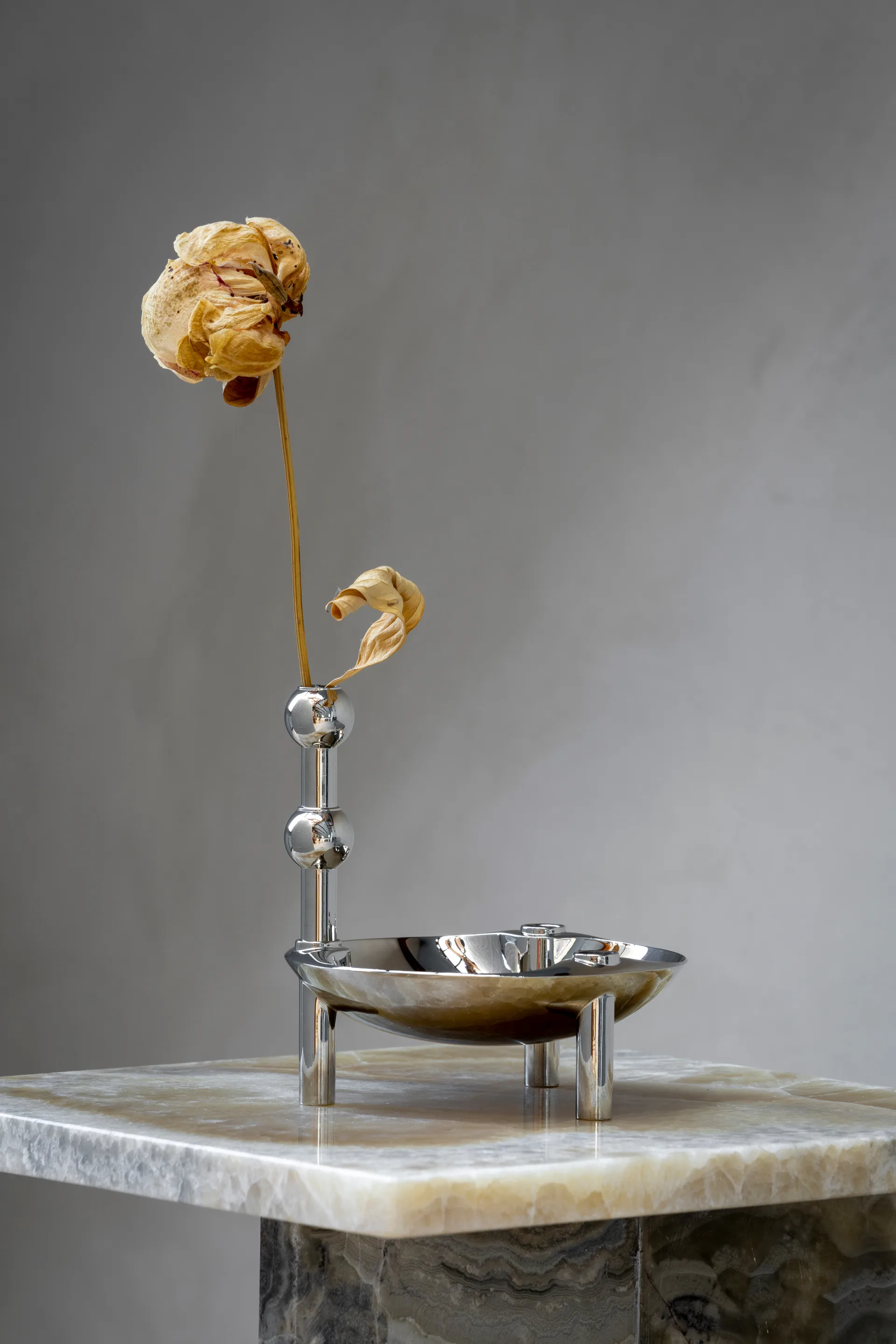 STOFF Nagel Vase, Chrom STOFF