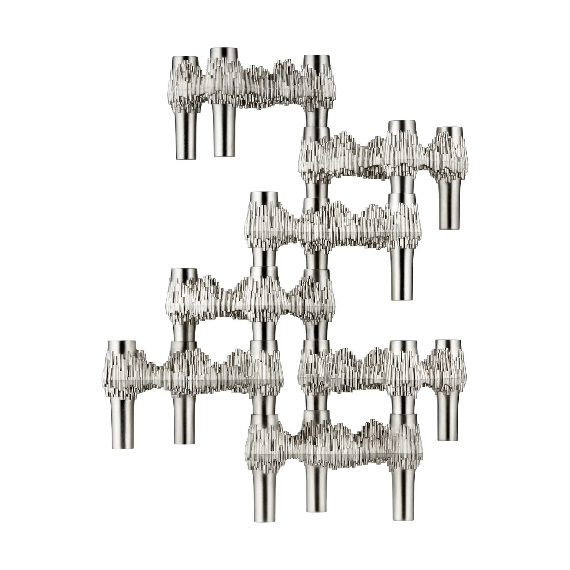 STOFF Quist Kerzenhalter, Gebürstetes Chrom STOFF