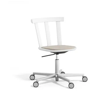 Alt Drehstuhl mit gepolstertem Sitz Birke - Hallingdal 65-103 grey/beige-weiss 21 - Stolab