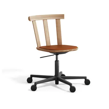 Alt Drehstuhl mit gepolstertem Sitz Eiche - Elmotique 43807-Naturöl - Stolab