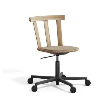 Alt Drehstuhl mit gepolstertem Sitz Eiche - Hallingdal 65-220-Naturöl - Stolab