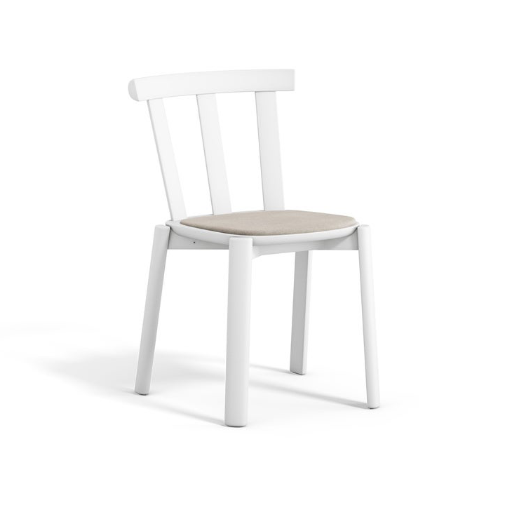 Stolab Alt Stuhl mit gepolstertem Sitz Birke Hallingdal 65-103 grey/beige-weiss 21