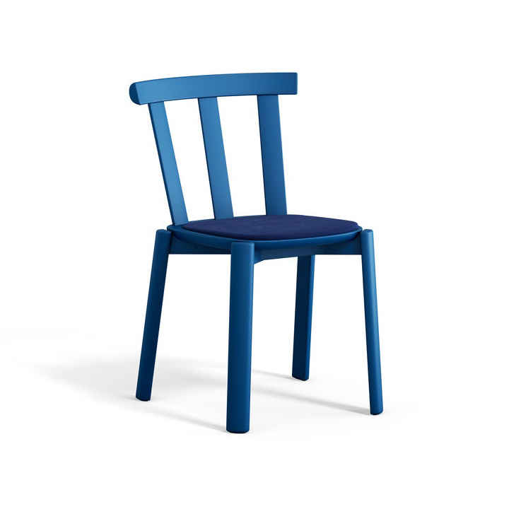 Stolab Alt Stuhl mit gepolstertem Sitz Birke Hallingdal 65-754 blue-Östersjöblau 28