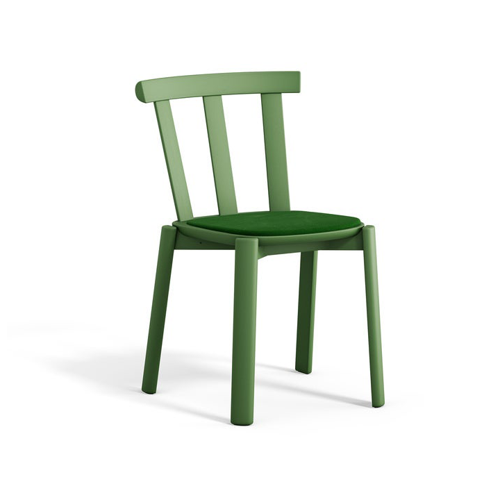 Stolab Alt Stuhl mit gepolstertem Sitz Birke Hallingdal 65-960 green-moosgrün 16