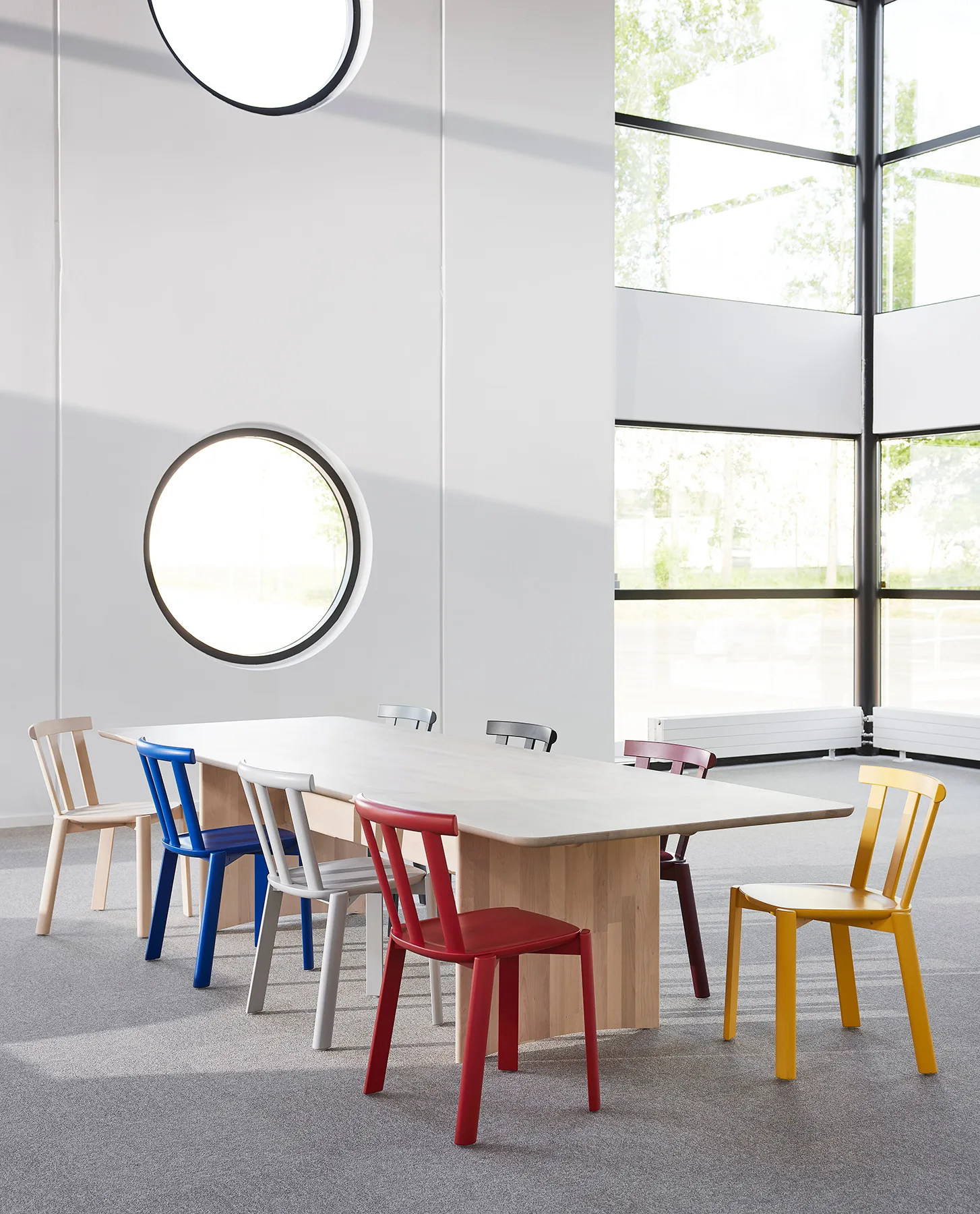 Alt Tisch 90x320 cm Birke, Leichter Mattlack Stolab