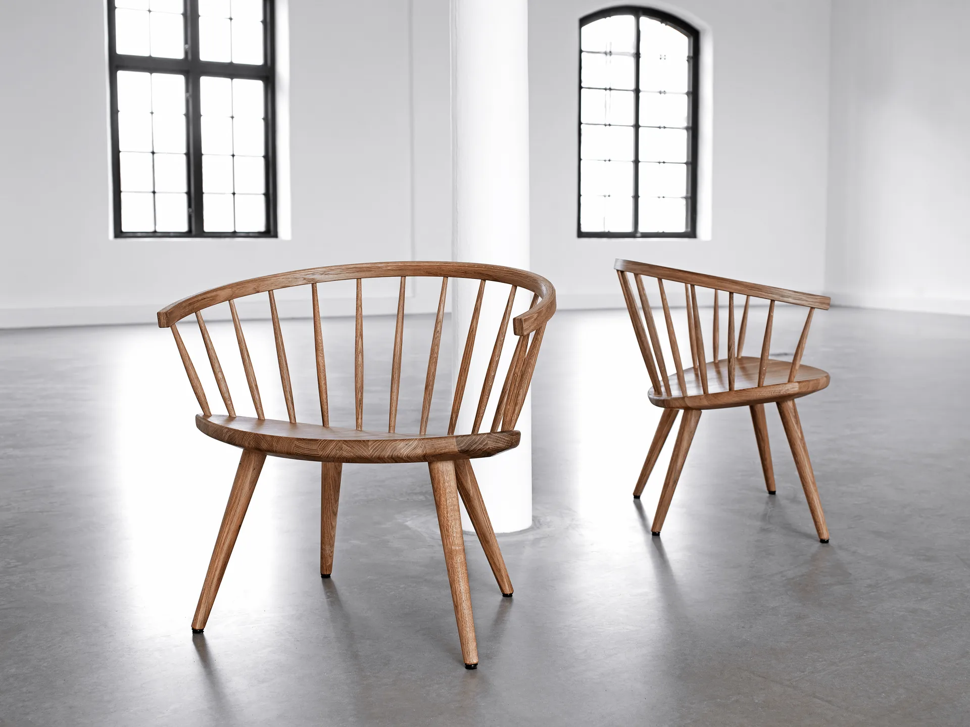 Arka Loungestuhl Eiche, Natural oil Stolab