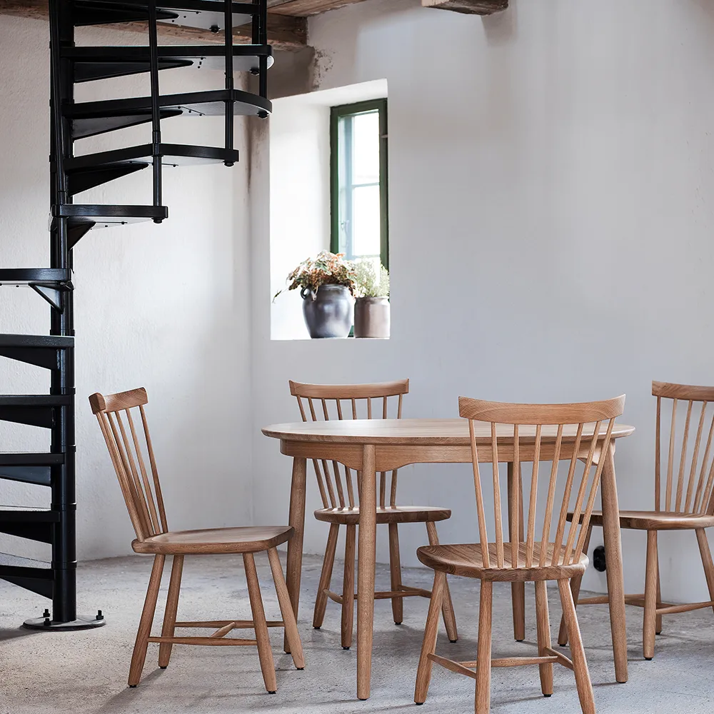 Carl Esstisch Eiche, Eiche hell mattlackiert, 1 Tischplatte Stolab