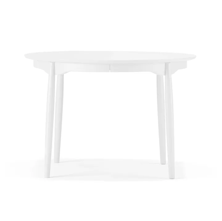 Carl Esstisch teilbar - Birke weiß 21, Ø115 cm - Stolab