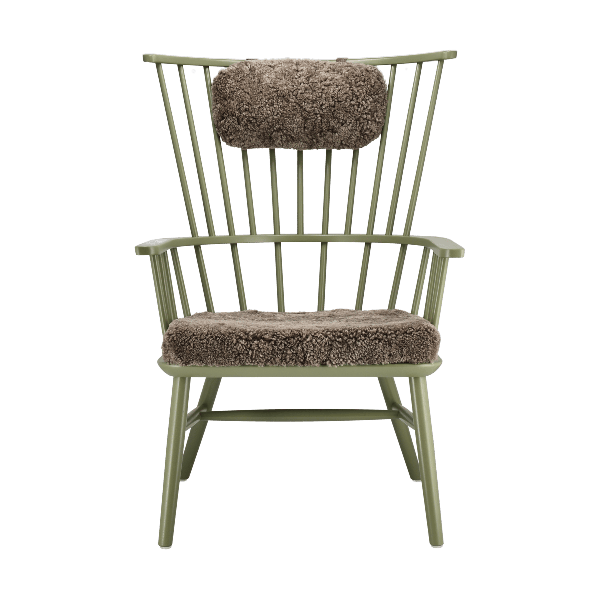 Stolab Henriette Sessel mit Sesselkissen & Nackenkissen Olive green-Sahara
