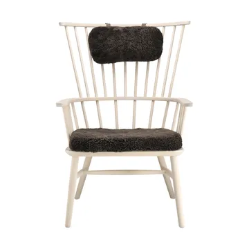 Henriette Sessel mit Sesselkissen & Nackenkissen White oiled-Espresso - Stolab