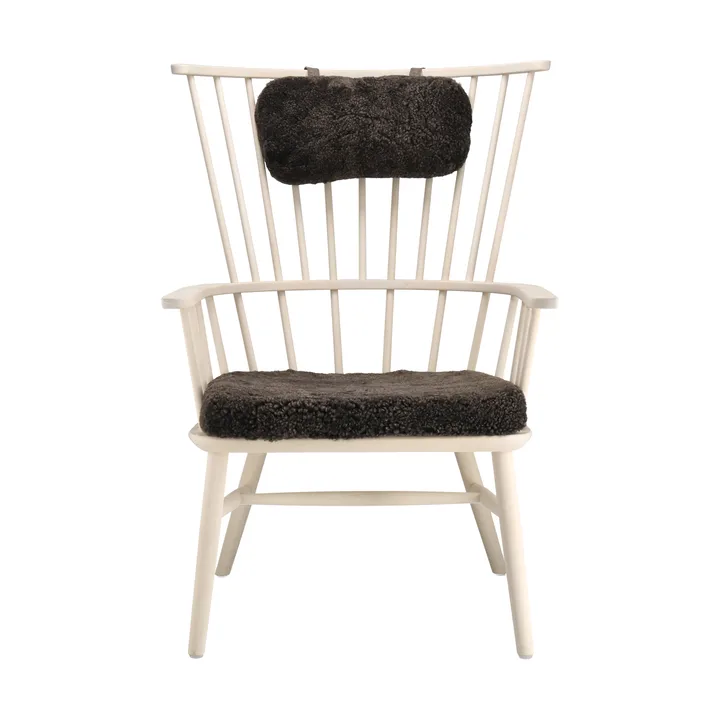 Henriette Sessel mit Sesselkissen & Nackenkissen White oiled-Espresso - Stolab
