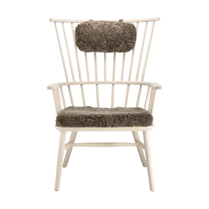 Henriette Sessel mit Sesselkissen & Nackenkissen White oiled-Sahara - Stolab