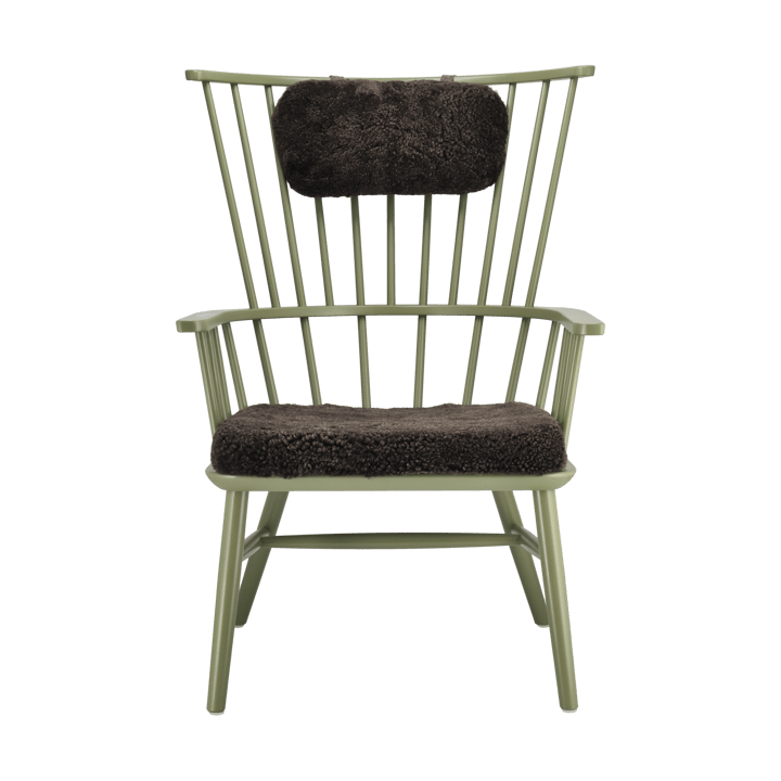 Henriette Sesselkissen & Nackenkissen Olive green-Espresso - undefined - Stolab