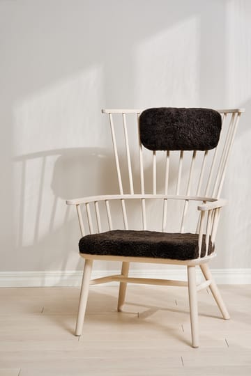 Henriette Sesselkissen & Nackenkissen White oiled-Espresso - undefined - Stolab