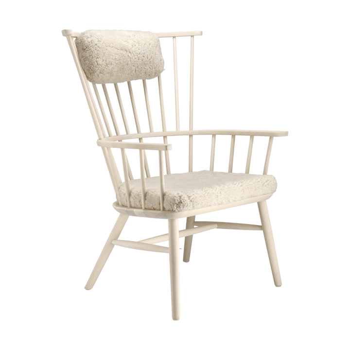 Henriette Sesselkissen & Nackenkissen White oiled-Moonlight Stolab