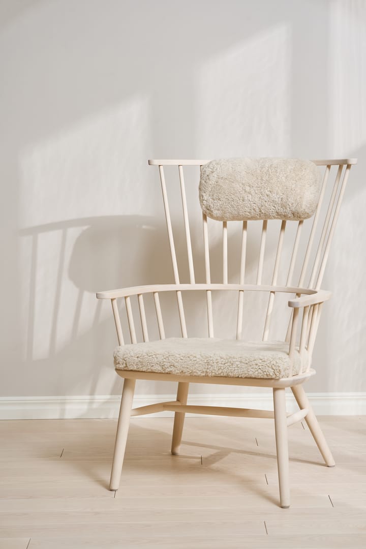 Henriette Sesselkissen & Nackenkissen White oiled-Moonlight Stolab