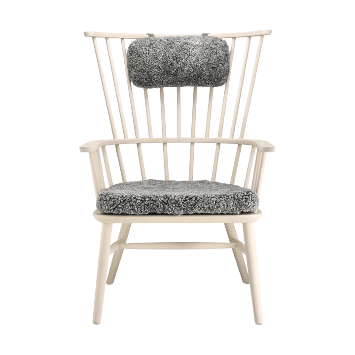 Henriette Sesselkissen & Nackenkissen White oiled-Scand. grey - undefined - Stolab