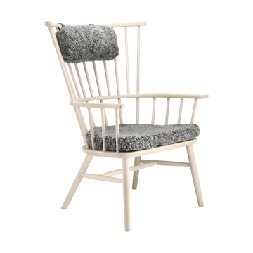 Henriette Sesselkissen & Nackenkissen White oiled-Scand. grey - undefined - Stolab