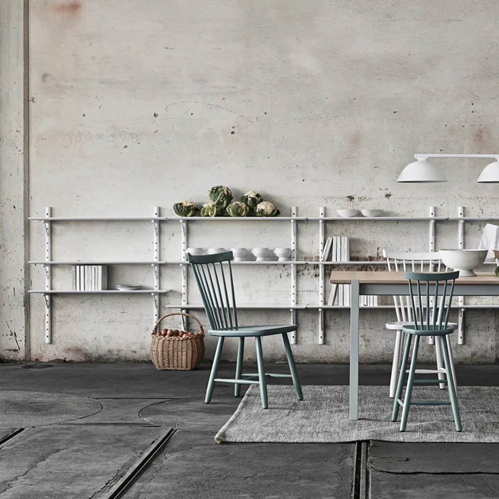 Ikon Wandregal, Birke hell mattlackiert, tief 21cm Stolab