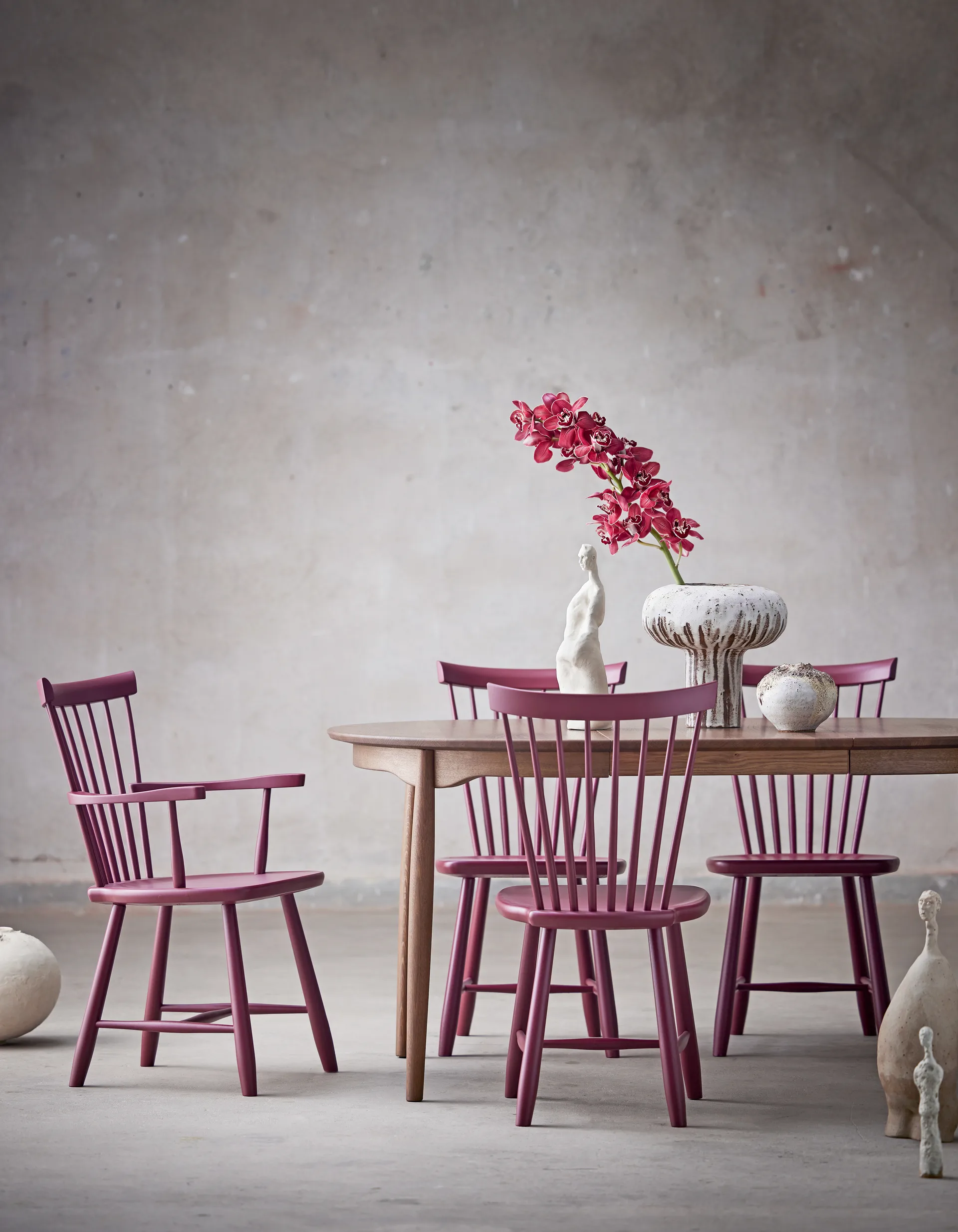 Lilla Åland Armlehnstuhl Birke, Lingon 19 Stolab