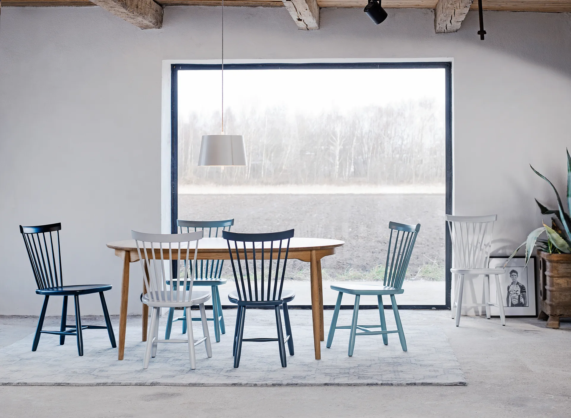 Lilla Åland Stuhl Birke, Weiß Stolab