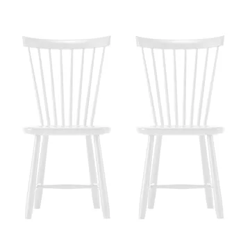 Lilla Åland Stuhl, Weiß (Birke), 2er Pack - Stolab