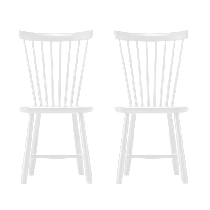 Lilla Åland Stuhl, Weiß (Birke), 2er Pack - Stolab