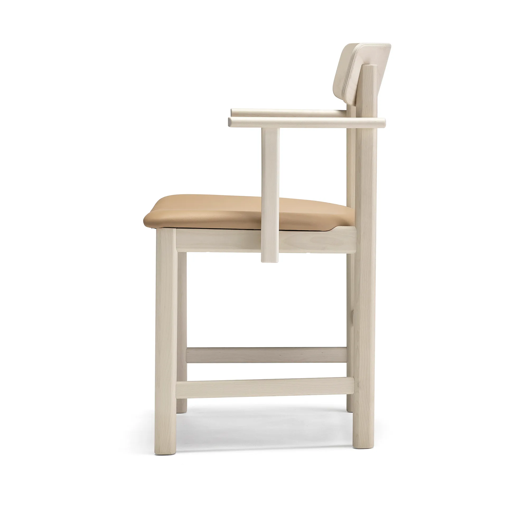 Pal Armlehnstuhl, Birke hell matt lackiert-Elmosoft 22030 Stolab