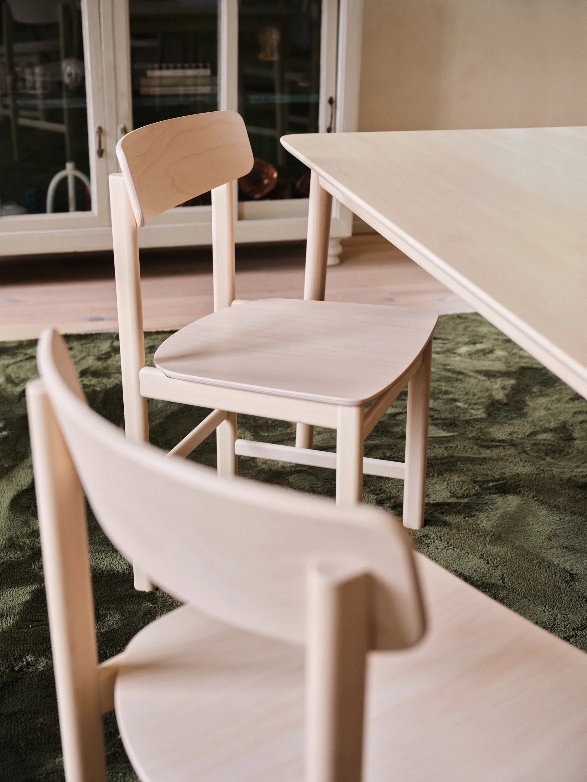 Pal Armlehnstuhl, Birke hell matt lackiert Stolab