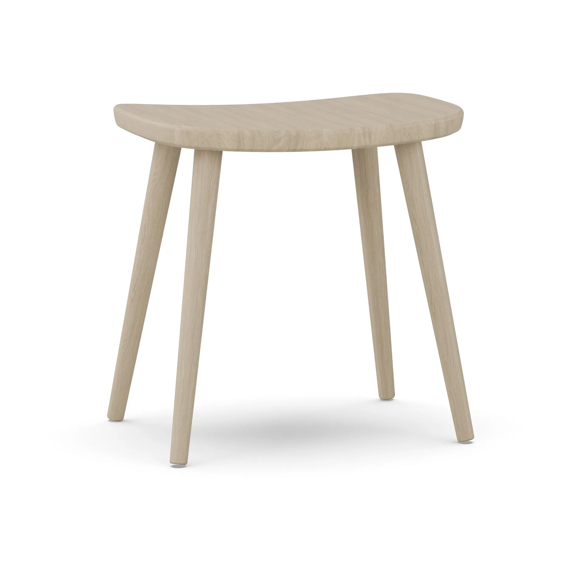 Palle Hocker Eiche, Leichter Mattlack Stolab