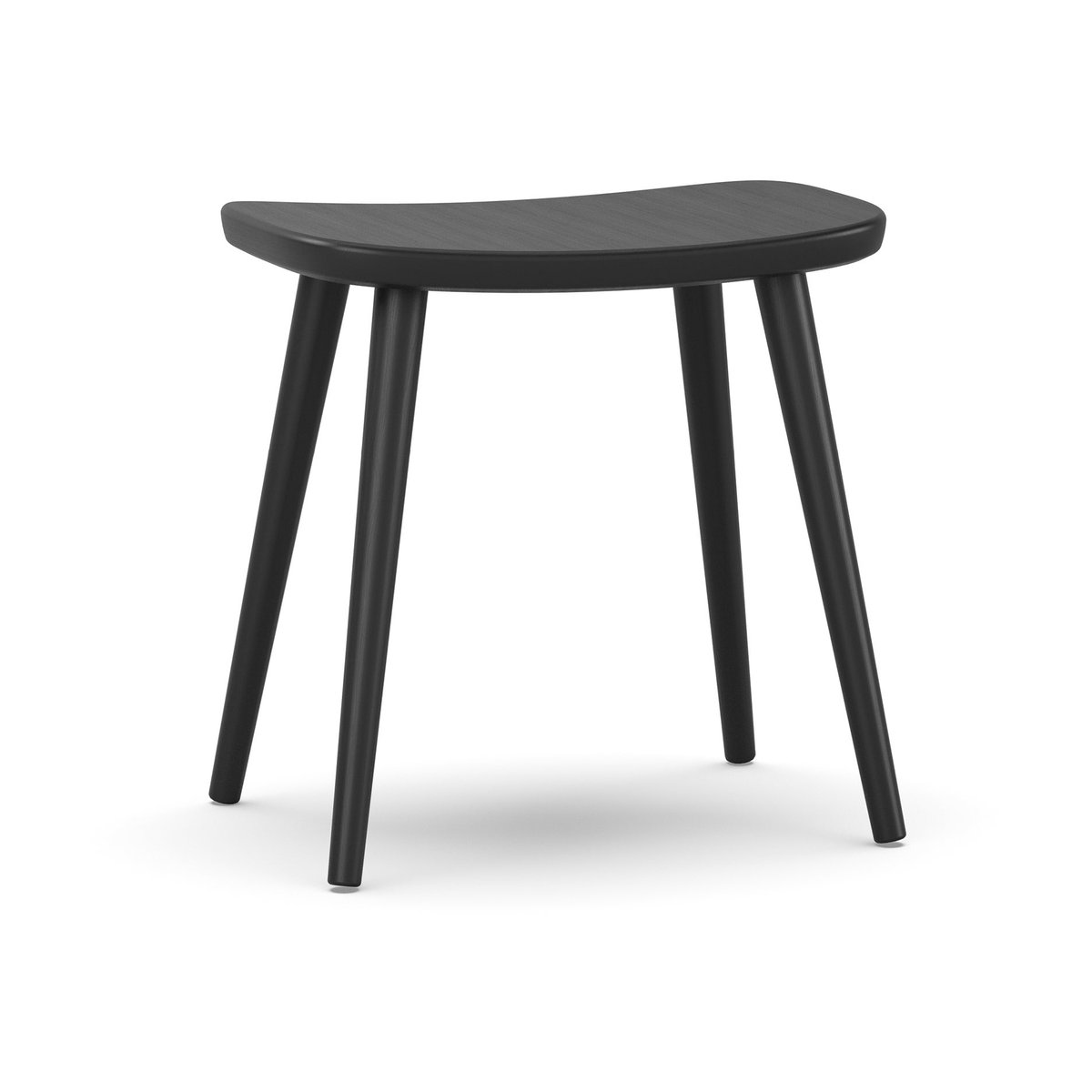 Stolab Palle Hocker Eiche Mattschwarz 99