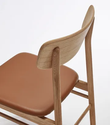 Prima Vista Stuhl geölte Eiche - Leder Elmosoft 43807 cognac - Stolab