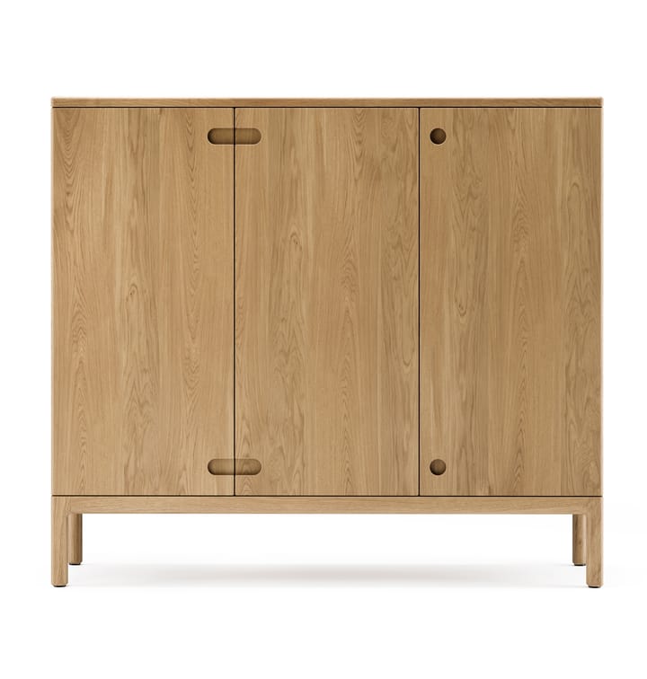 Prio hohes Sideboard - Eiche natürlich geölt, Holztüre - Stolab