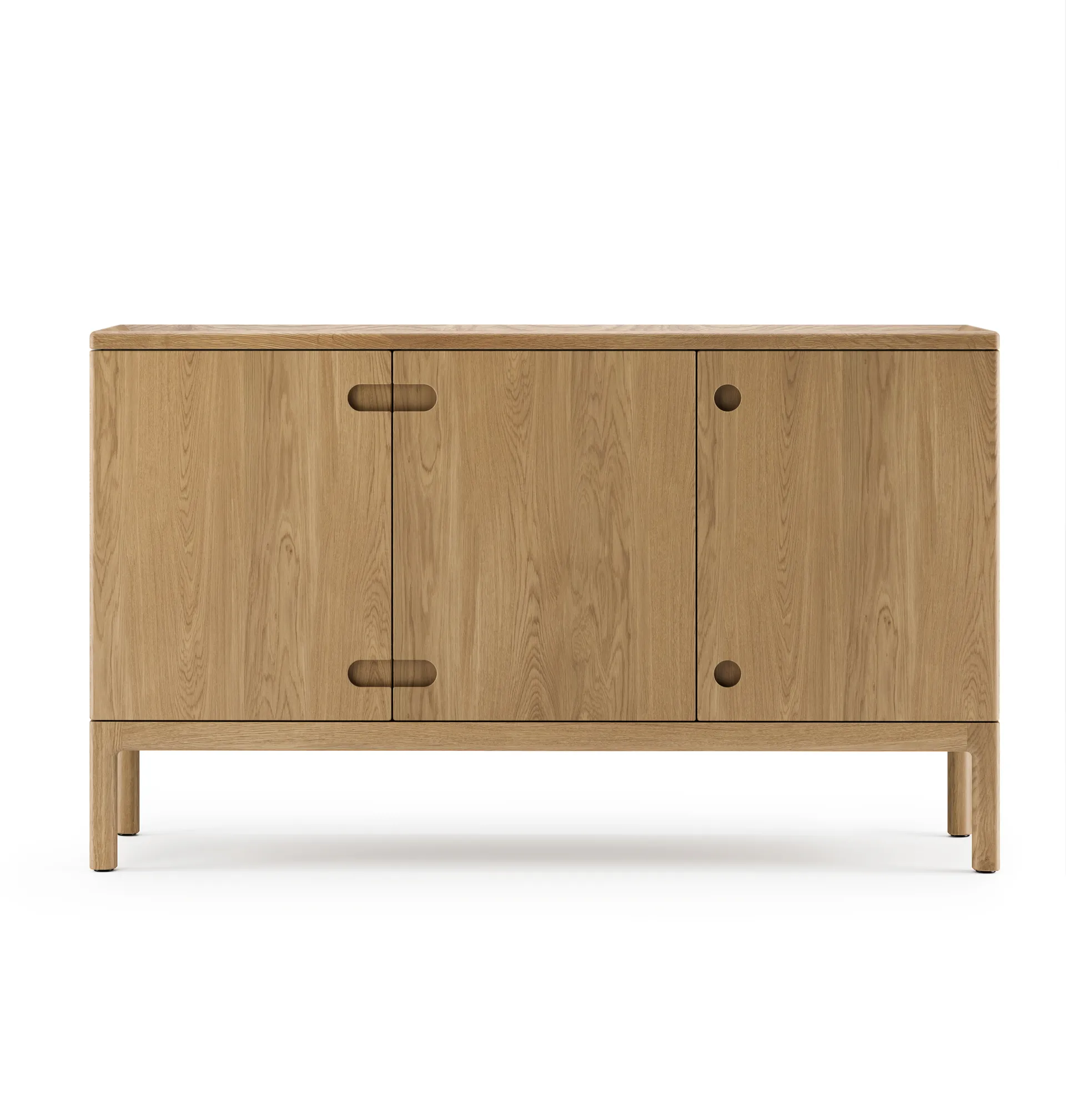 Prio medium Sideboard, Eiche natürlich geölt, Holztüre Stolab