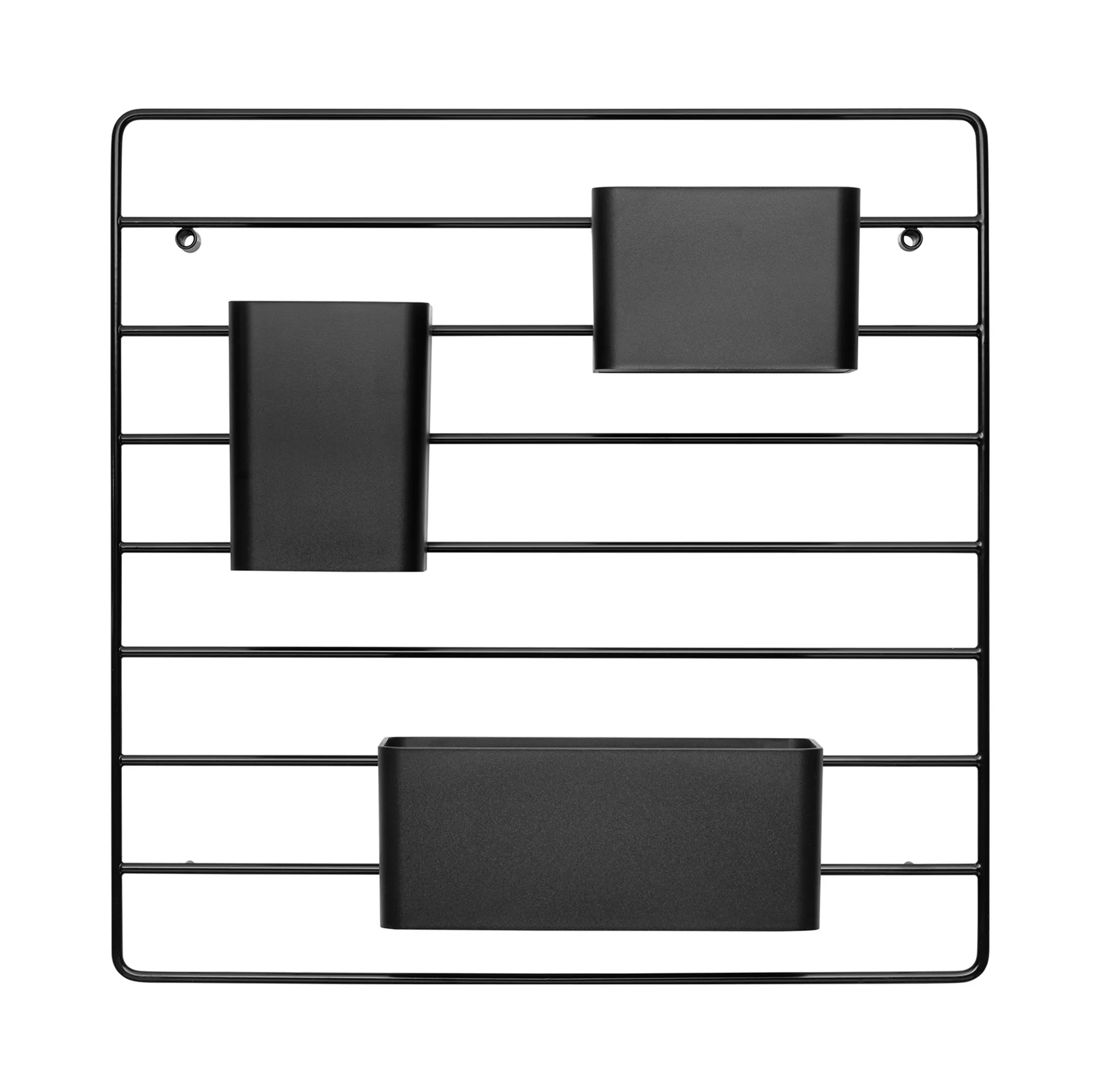 Grid Organizer Boxen 3 Teile, Schwarz String