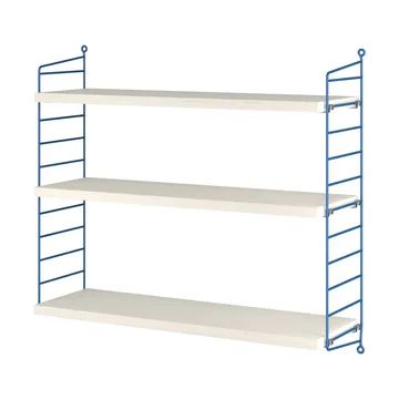 String 1949-2024 Wandregal Limited Edition 60x60x20 cm - Blue/white oiled pine - String