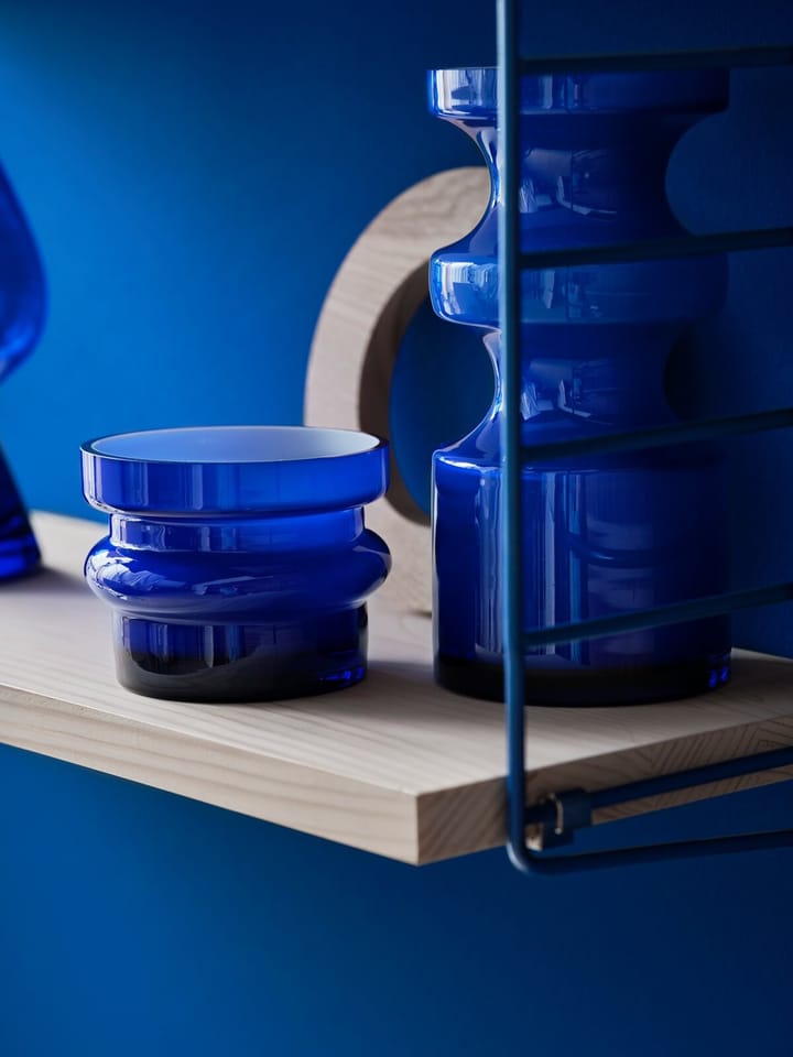 String 1949-2024 Wandregal Limited Edition 60x60x20 cm, Blue/white oiled pine String
