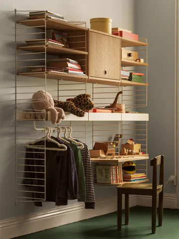 String Arbeitsplatte - Eiche, 58x58 cm - String