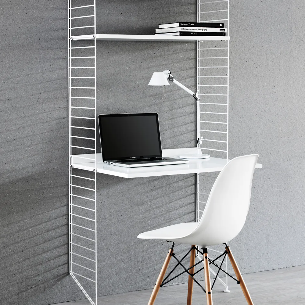 String Arbeitsplatte, Weiß, 78x58 cm String