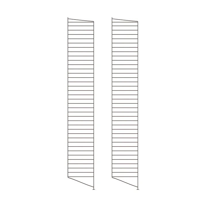 String Bodenleiter - Dunkelbraun, 200x30 cm, 2-teilig - String