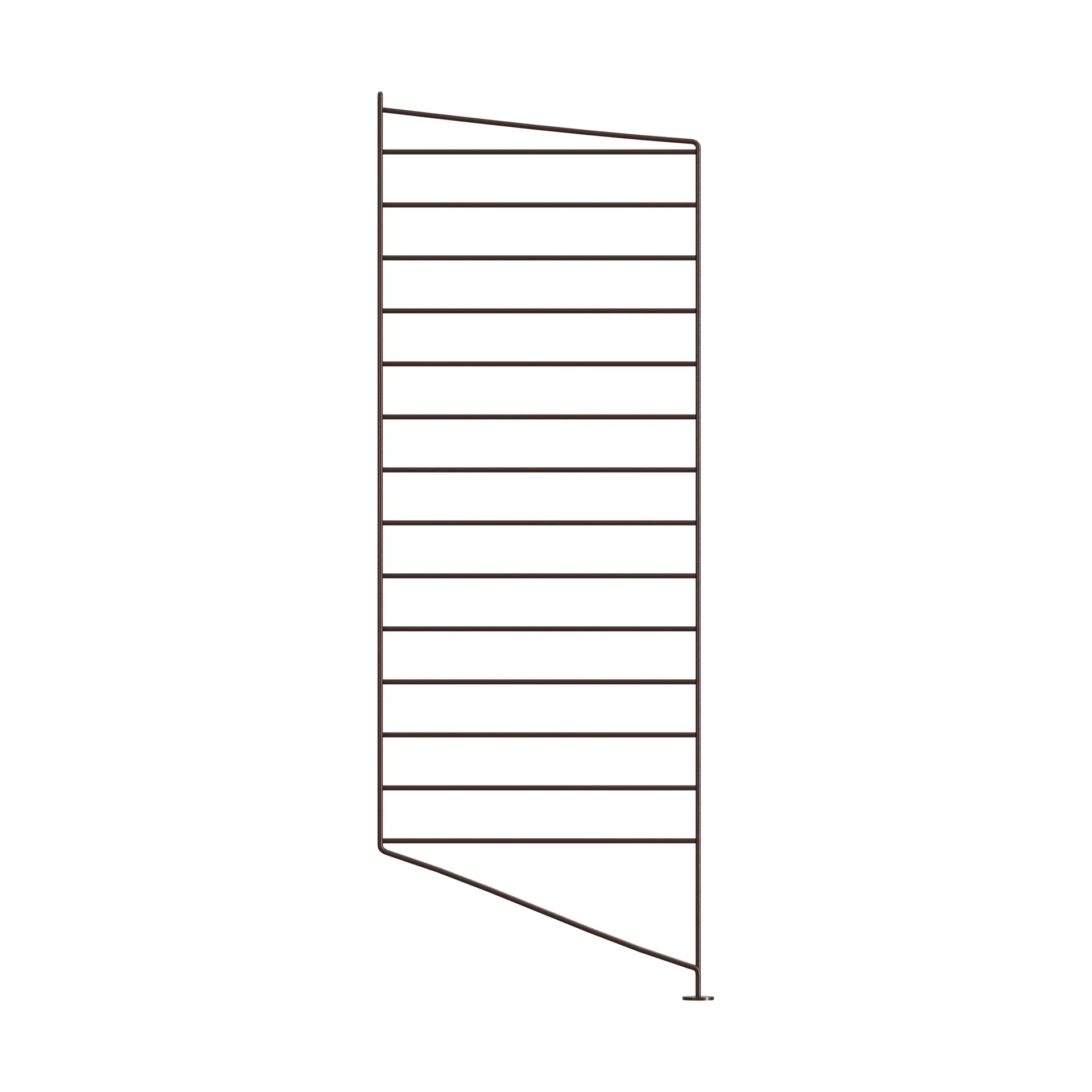 String Bodenleiter, Dunkelbraun, 85x30 cm, 1-teilig String