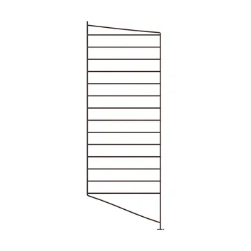 String Bodenleiter - Dunkelbraun, 85x30 cm, 1-teilig - String