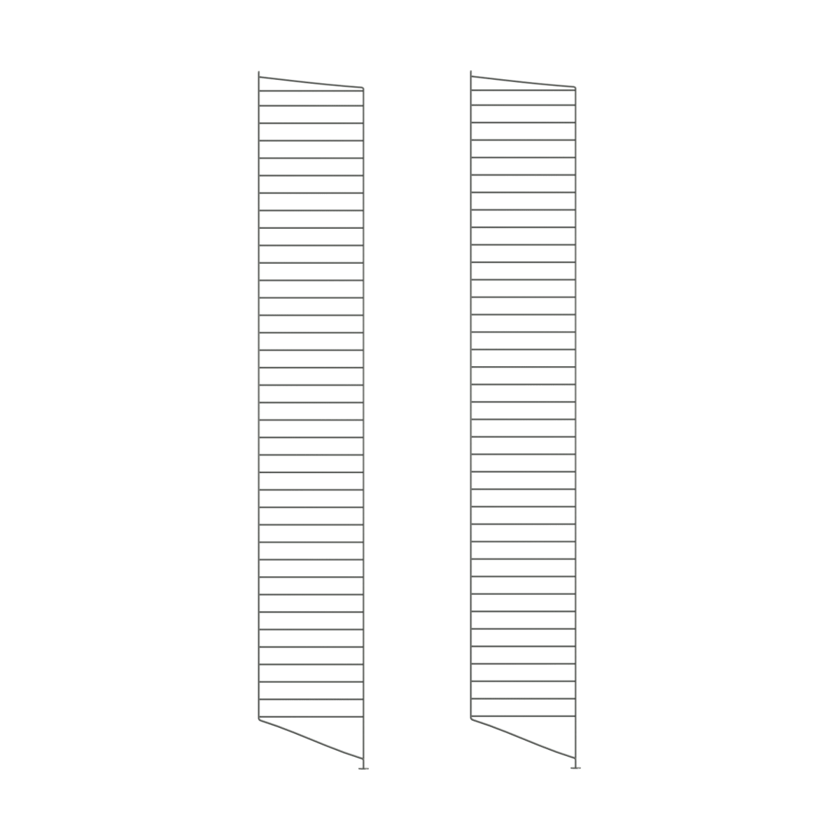 String String Bodenleiter Dunkelgrau, 200x30 cm, 2er Pack