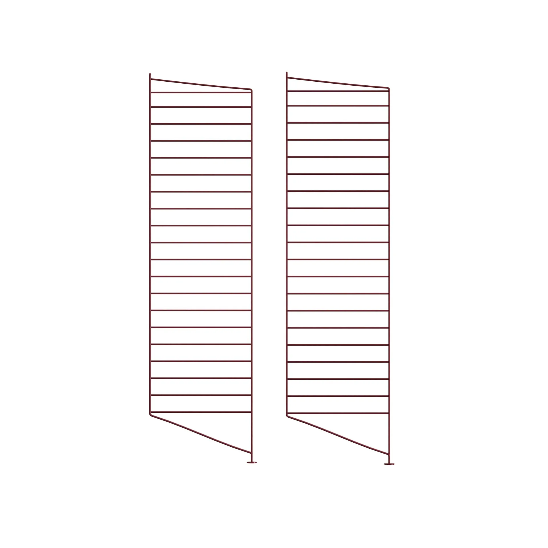 String Bodenleiter, Dunkelrot, 115x30 cm, 2-teilig String