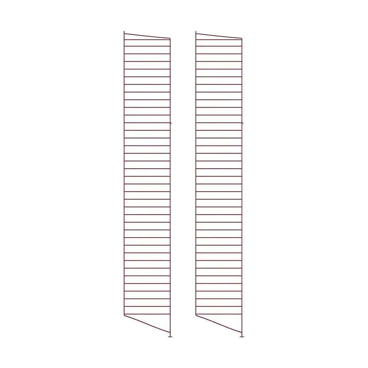 String Bodenleiter - Dunkelrot, 200x30 cm, 2-teilig - String
